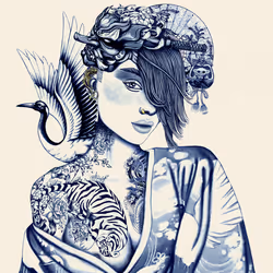 LINE IN BLUE