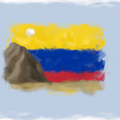 Colombia in paint