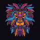 lion pattern face
