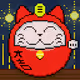 Lucky pixel cats