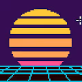colorful sun Pixel - old