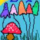 Guys and Mushrooms pixels