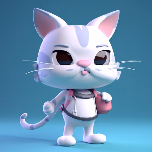 cute cat mascot
