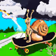 Snail on Skateboard