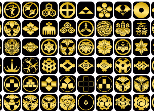 254 Kamon Symbols by Hakko Daiodo floor 0.0016