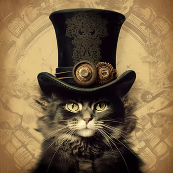 Steampunk Cats for SOS Cats Rescue