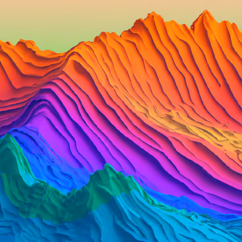 100 Multicolour Mountains