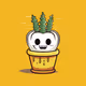Obake-chan potted plant