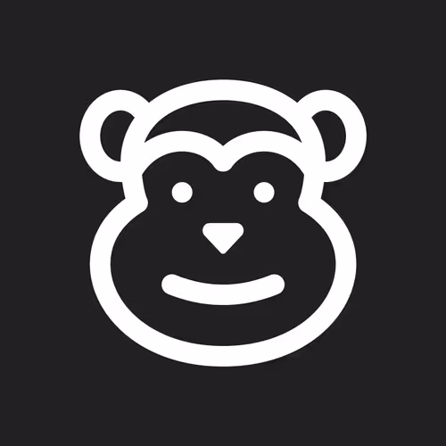 Monkey Face Line Icon Vector