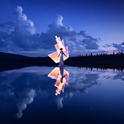 Night Reflection 9.10 by Eric Paré & Kim Henry
