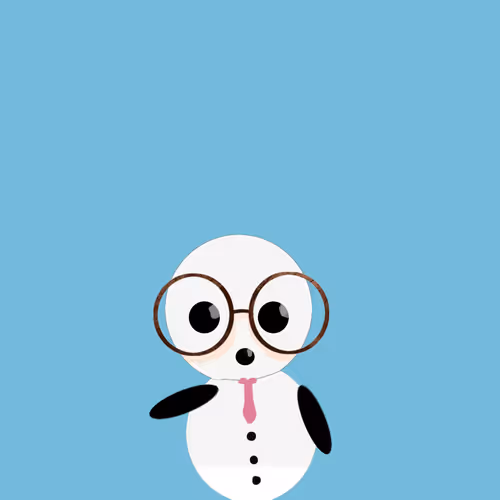 Snow man glasses