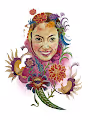 girl flower lover