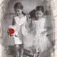 Girls in black & white(and a bit of red)