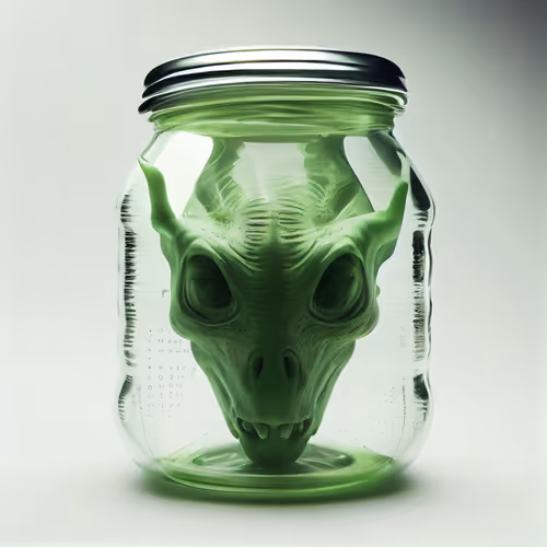 Alien Head in a Jar Test - old