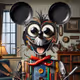 Steamboat Willie imagined by AI