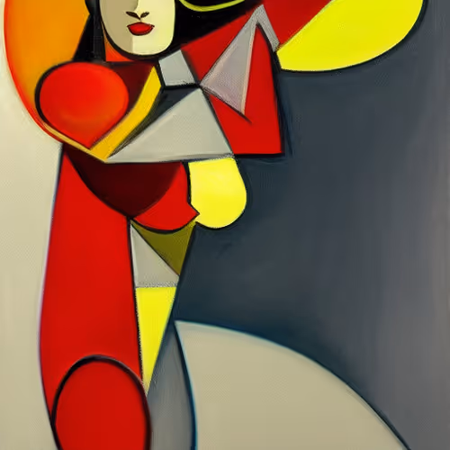 Woman in different colors