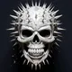 Spiked Skulls by SmokeSolid