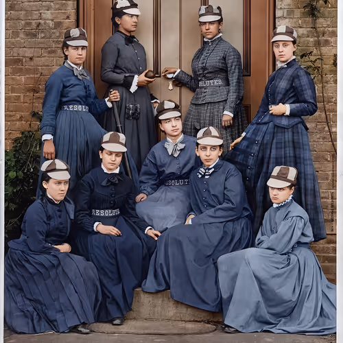 The Resolutes, 1876 — The First Women’s Baseball Card on the Blockchain by Retinal Delight