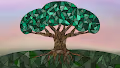 The Tree of Life with Stained Glass Seasons