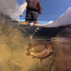 Frozen Lake Fishermen - old