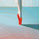 Red ballet shoes