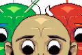 An almost bald man