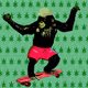 Skateboarding Ape Club