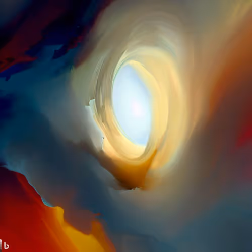 Big hole , Strom red blue yellow