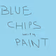 Blue Chips With Paint - old