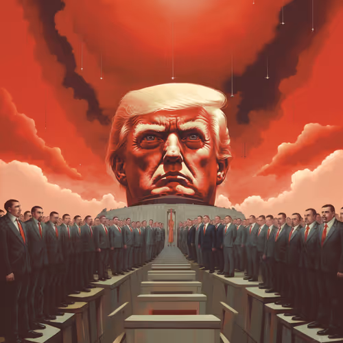 NFT CryptoTr@mp 2077: Vote or Lose