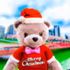 Teddy bear in Tokyo at Christmas by oc0404