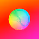 Moon dust particles (colorized)