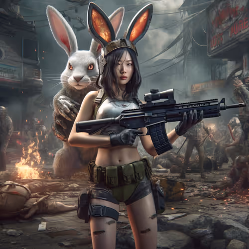 cyberpunk bunnies