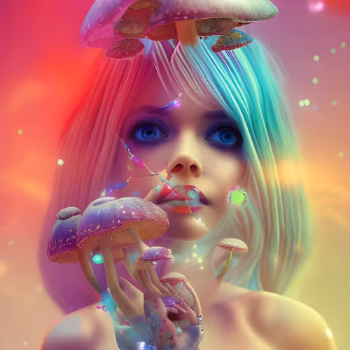 Mushroom Heads Exclusive Art Pieces - old
