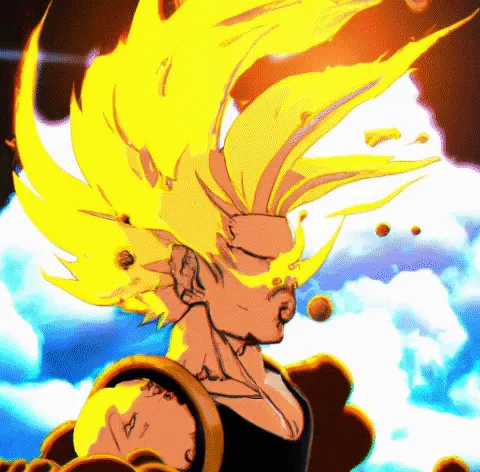 Dali's style Goku 3D