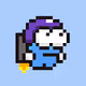Jetpack Pixel Alien