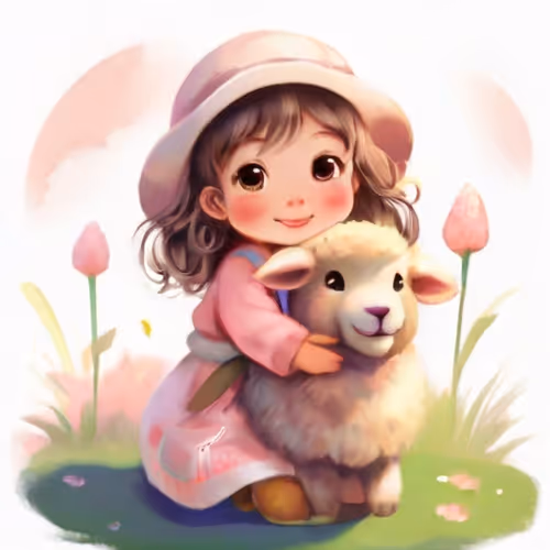 little mio and sheep