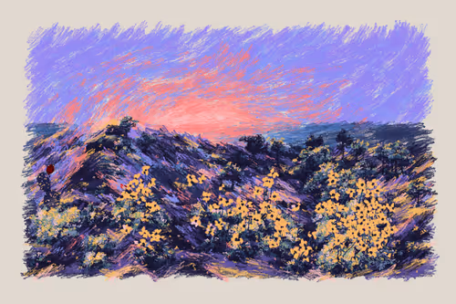 Sunset from the Bluffs by Nat Sarkissian