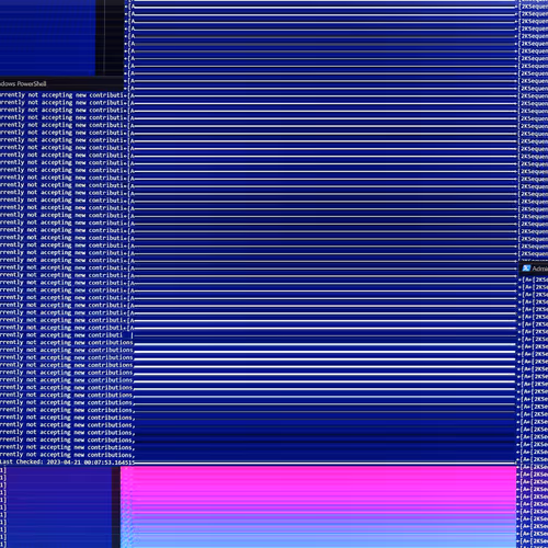 sequencer currently not accepting new contributions