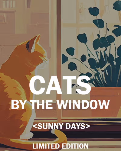 CATS by the window - Sunny days