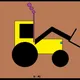 Original tractor with shovel