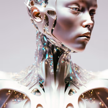 Pearlescent-Crystal Cyborg