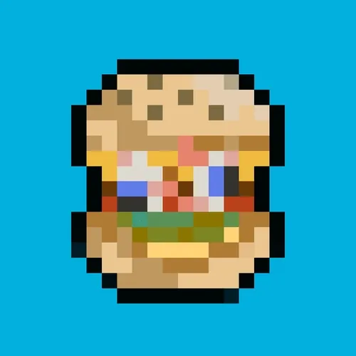 pixel art burger