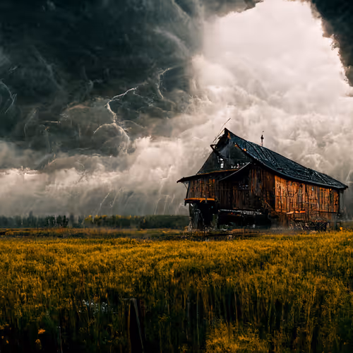 Landscapes with cabins