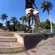 Kick flip+Bs lipslide+ Frontside Crooked