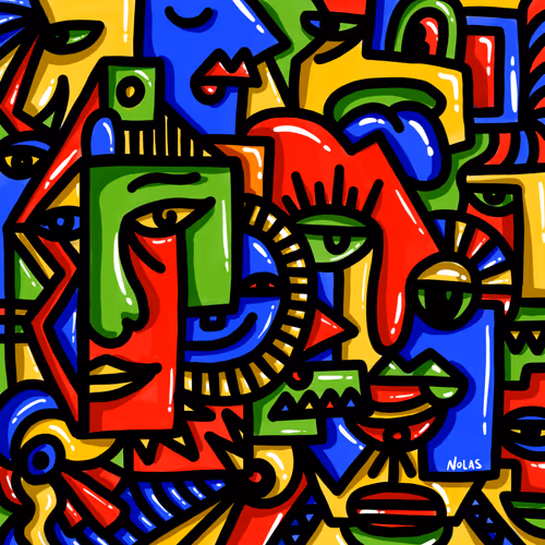 Primary Faces by Nolas