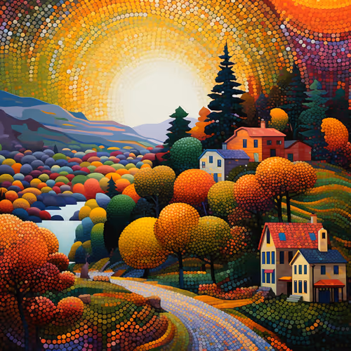 Digital Dappled Dawn