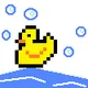 BATHING DUCK - old