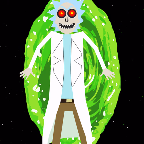 Cyber Rick and morty