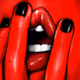 Woman on red.